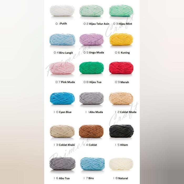 

Benang rajut handuk/ chenille yarn small ply CH6