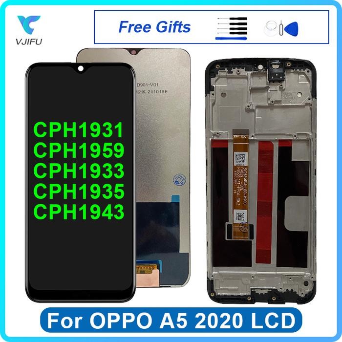 6.5'' LCD For OPPO A5 2020 A11 Display Screen Touch Panel Digitizer Assembly CPH1931 CPH1959 CPH1933