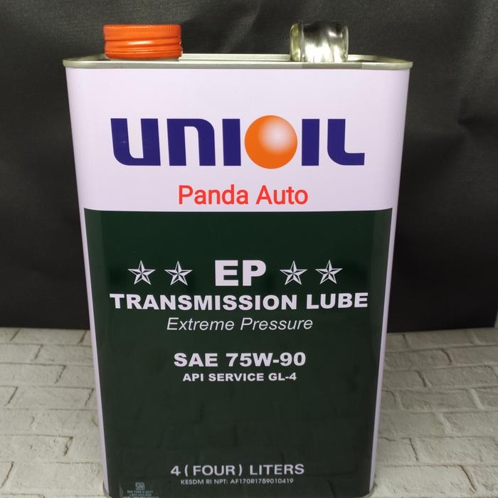 New Oli Transmisi Manual Persneling, Unioil 75W 90 Api Gl-4, Kaleng 4 Ltr Termurah