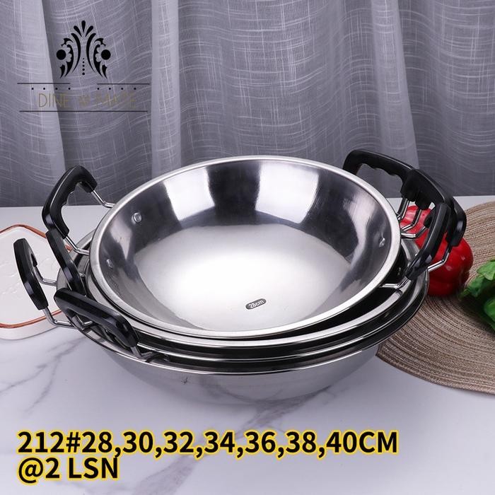 Wajan stainless steel Gagang Kuping