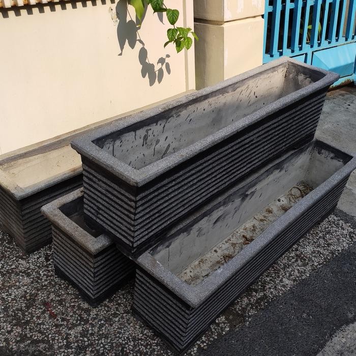 Pesanan pot panjang sate pot batu semen ready surabaya barat