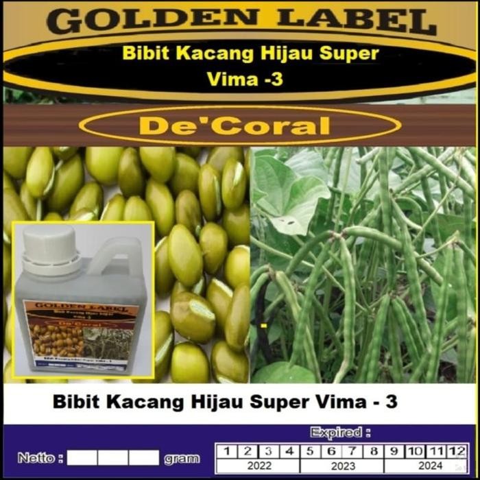 Bibit Kacang Hijau Vima-3 Super Kemasan Derigen Kacang Hijau Bibit