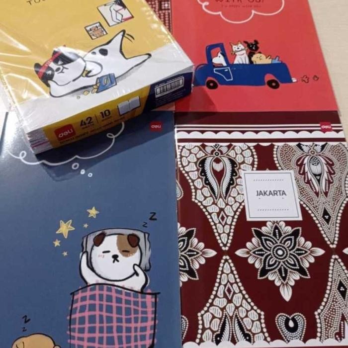 

Deli buku tulis boxy (B5) 42 lembar isi 10 buku/pack