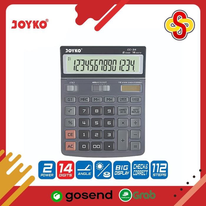 

Kalkulator / Calculator Joyko CC-34 14 Digits Check Correct