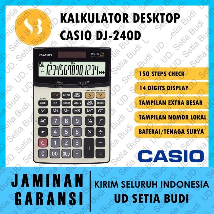 

Kalkulator Desktop Casio DJ-240D Plus Asli dan Bergaransi