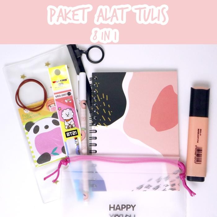 

Paket Alat Tulis 8In1 / Stationery Set Fancy / Alat Tulis Set / Stationery Set.