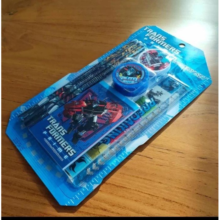 

Set Sil Alat Tulis Paket Alat Tulis Stationery Motif Transformer