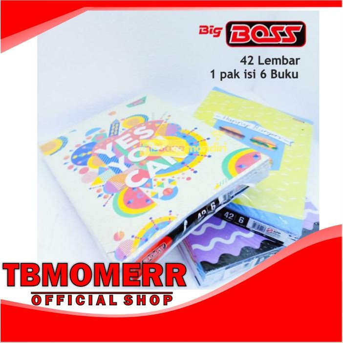 

BUKU TULIS BIG BOSS EB 42 LEMBAR PER PACK ISI 6