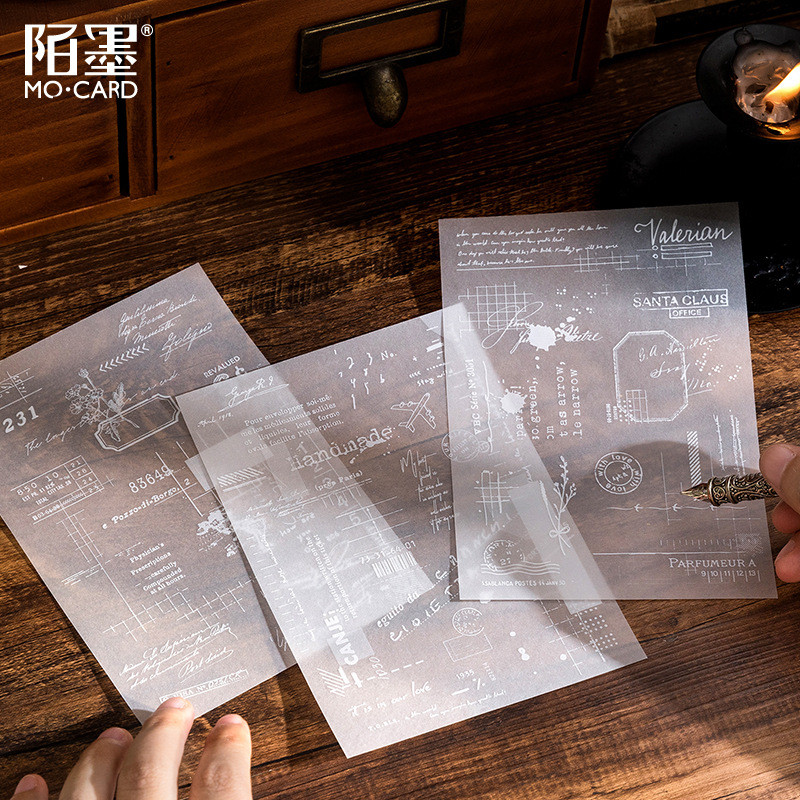 

9pcs/lot Memo Pads Material Paper Time Miscellaneous Junk Journal Scrapbooking Cards Retro