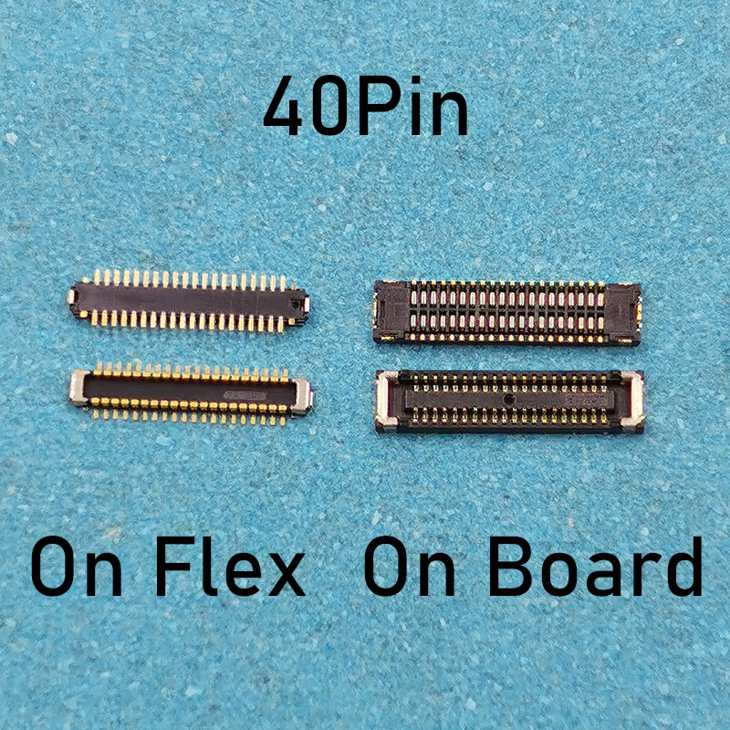 2pcs 40pin LCD Display FPC Connector On Motherboard for Xiaomi 10T 10Tpro Pocophone POCO X3 X3 Redmi