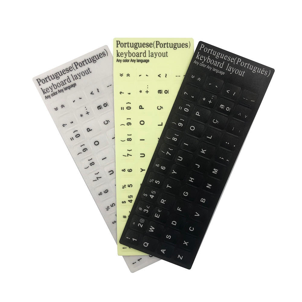 

Portuguese Keyboard Stickers Letter Alphabet Layout Autocolantes de Teclado em Portugus
