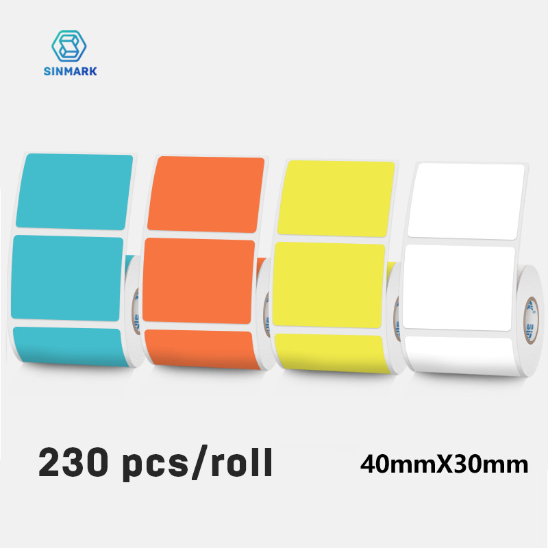 

Colorful Label Thermal Paper Sticker For SINMARK Portable Printer P15 Waterproof Self-Adhesive Label