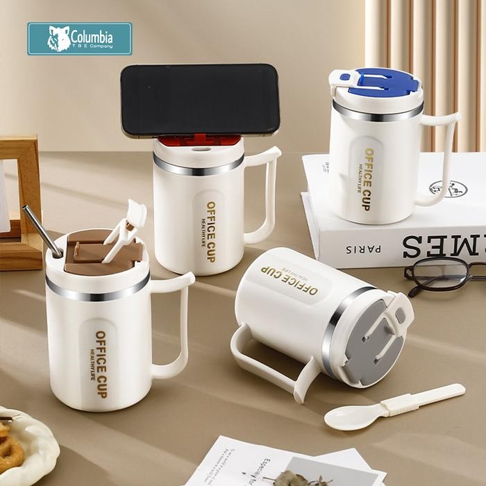 COLUMBIA Mug stainless steel 304 multifungsi, cangkir kopi / mug lucu dan unik / cangkir tahan panas
