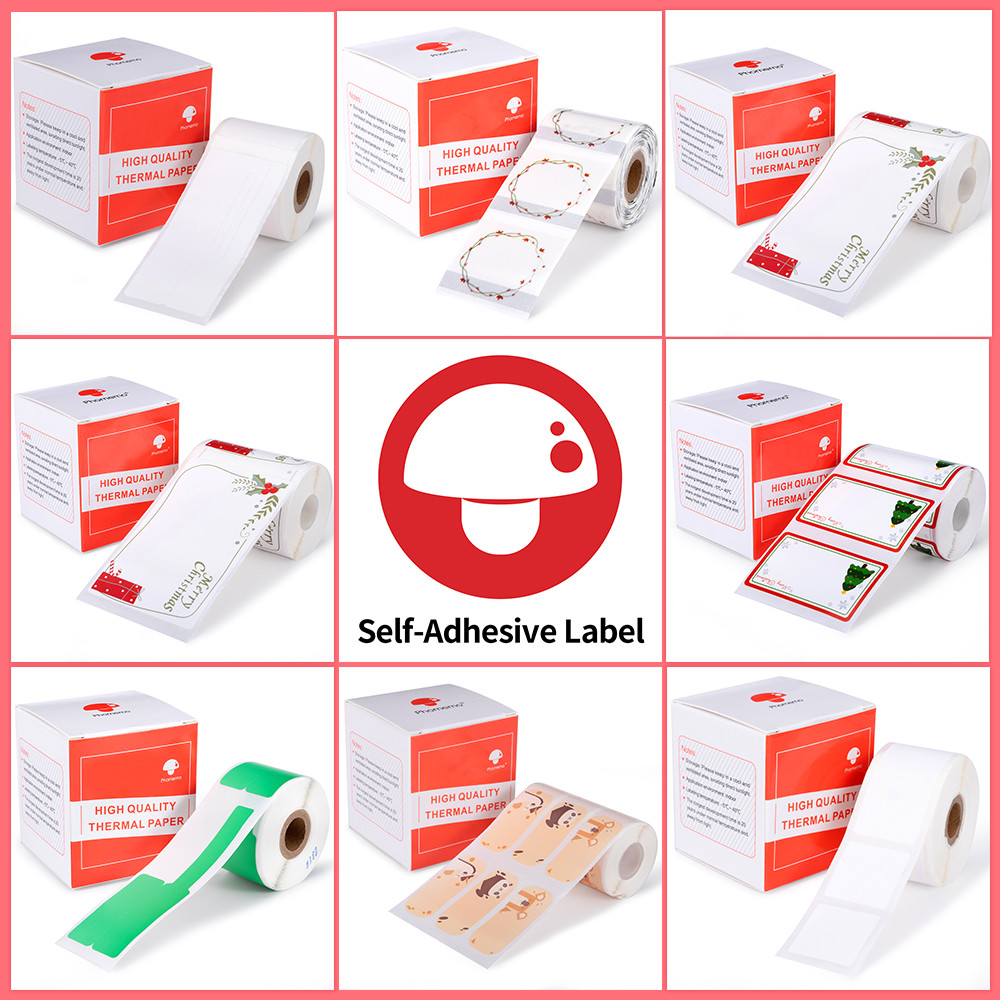 

Phomemo White Rectangle Series Self-Adhesive Label Sticker Paper for Phomemo M110 M220 Label Printer
