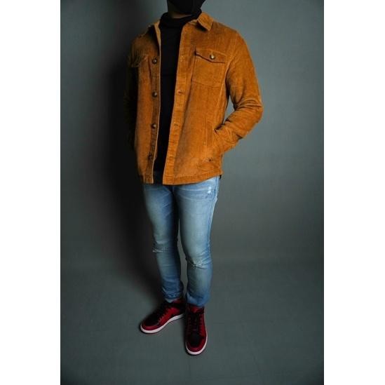 Jaket Pria Corduroy - Brown