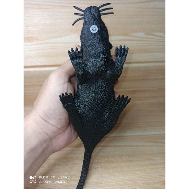 Mainan Tikus Karet Besar Hitam Kode 34