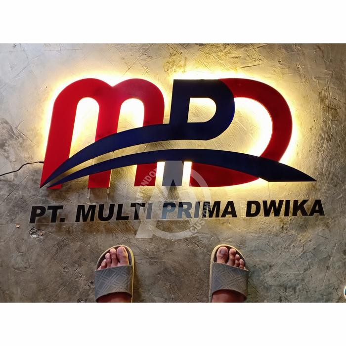 Neon box oval kotak bulat 2 sisi custom lampu led timbul neon flex led