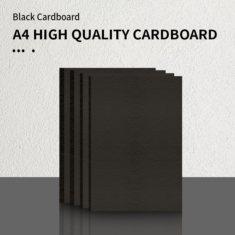 

A4 5pcs 1mm 1.5mm 2mm 3mm Black Hard Thicked Cardboard For DIY Handmade Mould Decoration Package