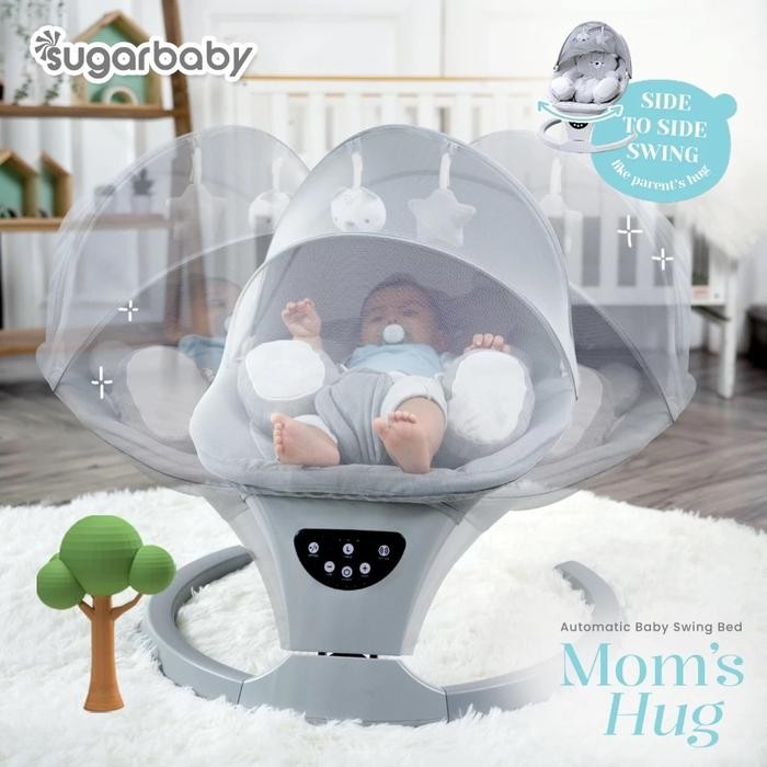 SWING BED MOMS HUG AUTOMATIC BABY/ AYUNAN BAYI/ BOUNCER SUGAR BABY