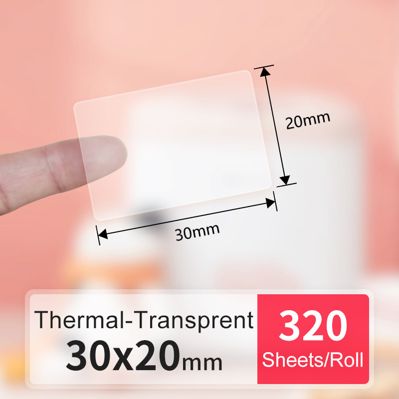 

Detonger DP23S/DP30S Printer Consumables Transparent Thermal Synthetic Label Paper