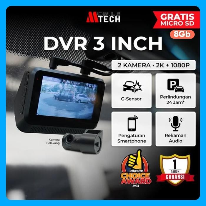 DVR Mobil Dashcam / Dash Cam MTECH (Mobile Tech) 3" inch