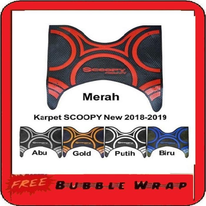 karpet motor new scoopy 2018 2019 2020 2021 2022 pijakan alas scoopy