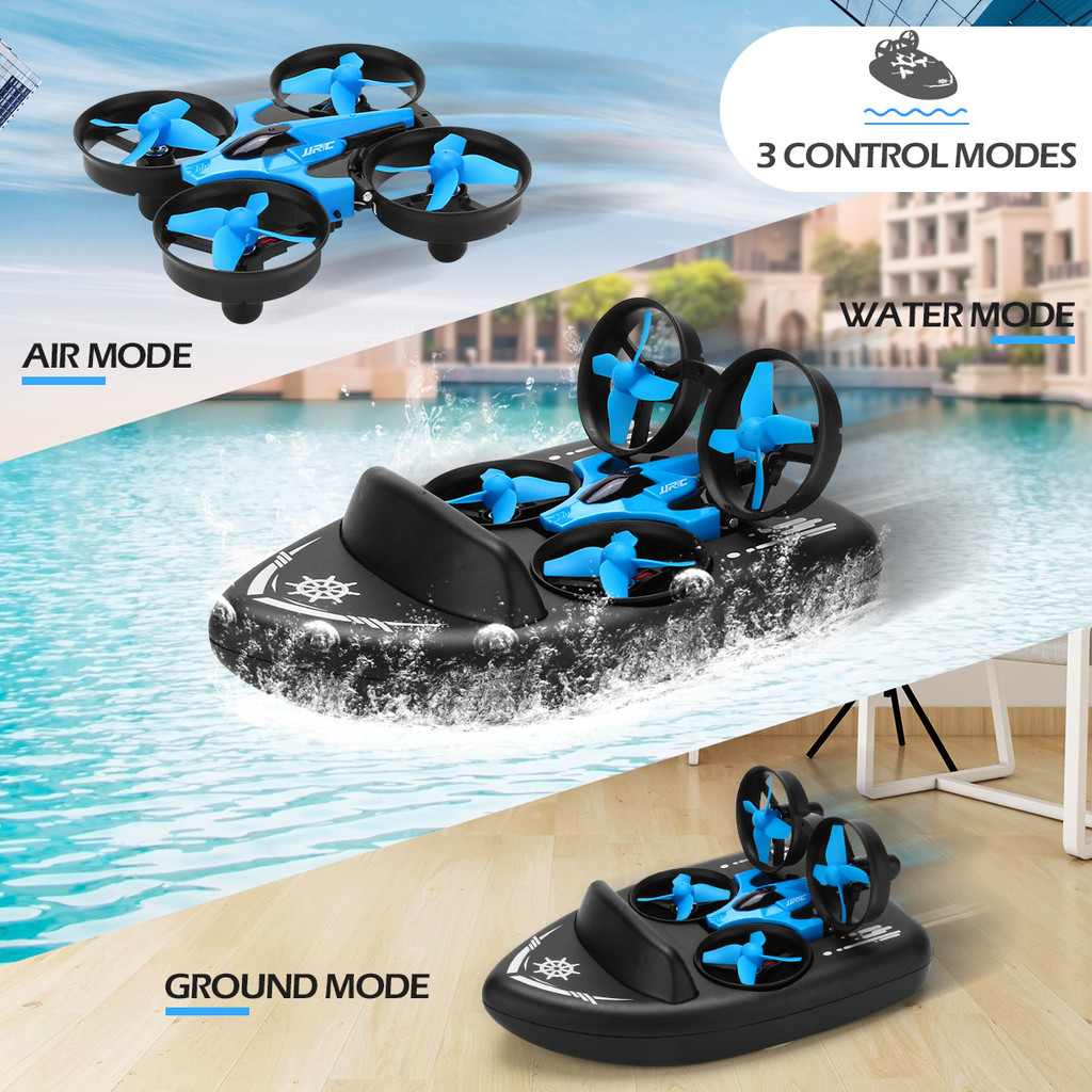 IMPORT Jjrc H36F Rc Mini Drone Boat 2.4G 3In1 Rc Vehicle Flying Waterproof Drone Boat Model Toys