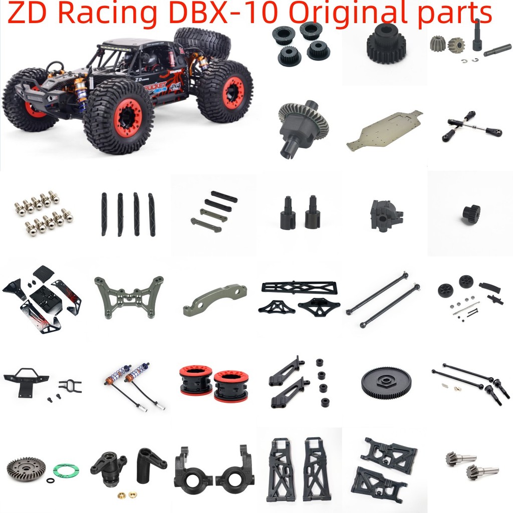 ZD Racing DBX-10 DBX10 RC Model Car Parts Shock Absorber Differential Swing Arm Tie Rod Drive Shaft