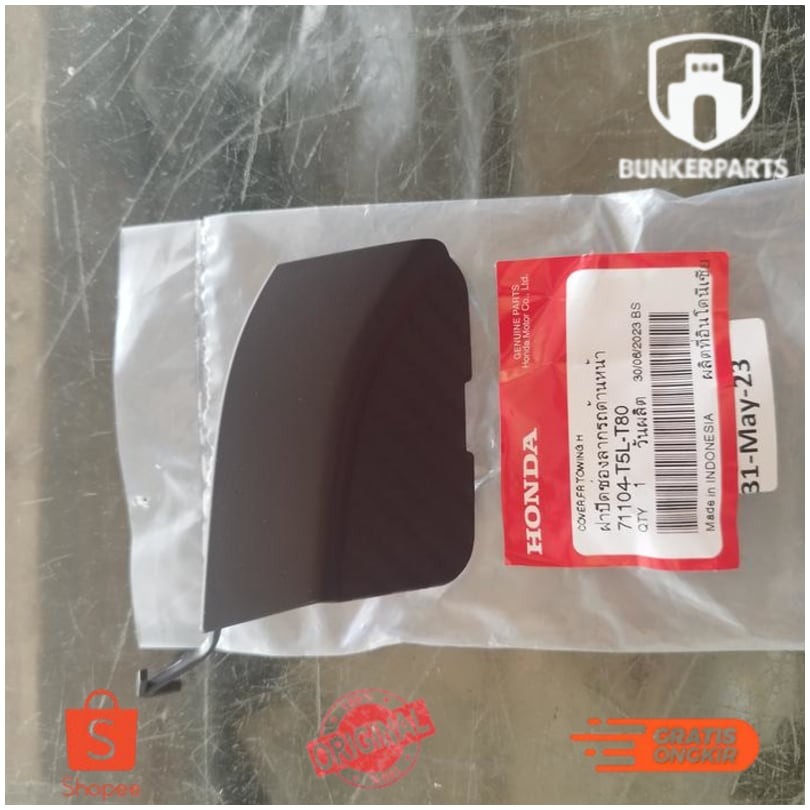 Cover Tutup Towing Hook Bumper Depan Honda Jazz S RS GK5 Facelift ORI