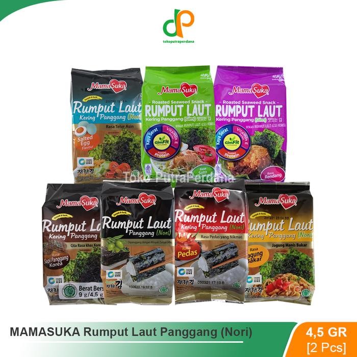 

New Nori / Rumput Laut Panggang MAMASUKA (2 x 4,5gr)