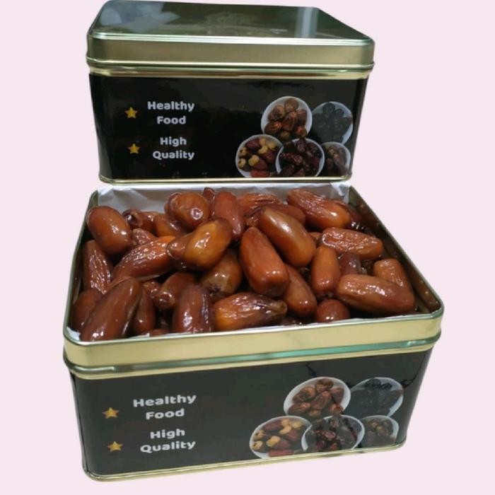 

New Kurma Tunisia Madu Kaleng 1 Kg Kurma Tunisia Non Tangkai Makanan Manis