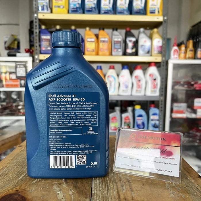 (Allthebest) Oli Motor Shell Advance AX7 Scootertic