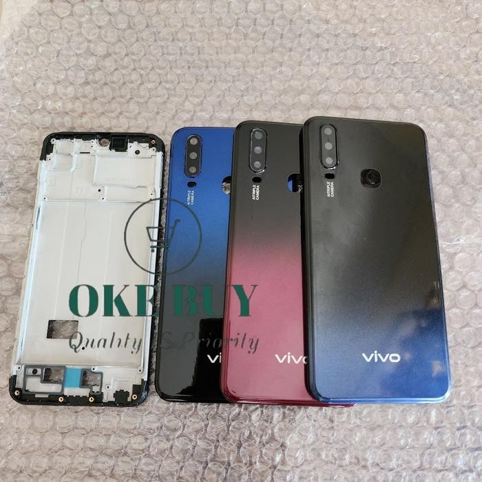 Backdoor Casing Tutup Belakang Vivo Y17 1902 V1901A V1901 1901 Bekdor Kesing + Frame Lcd Tombol
