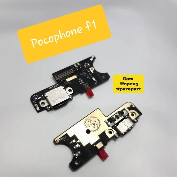 Xiaomi Pocophone F1 Flexible Fleksibel Connector Charger Pcb Cas Ori