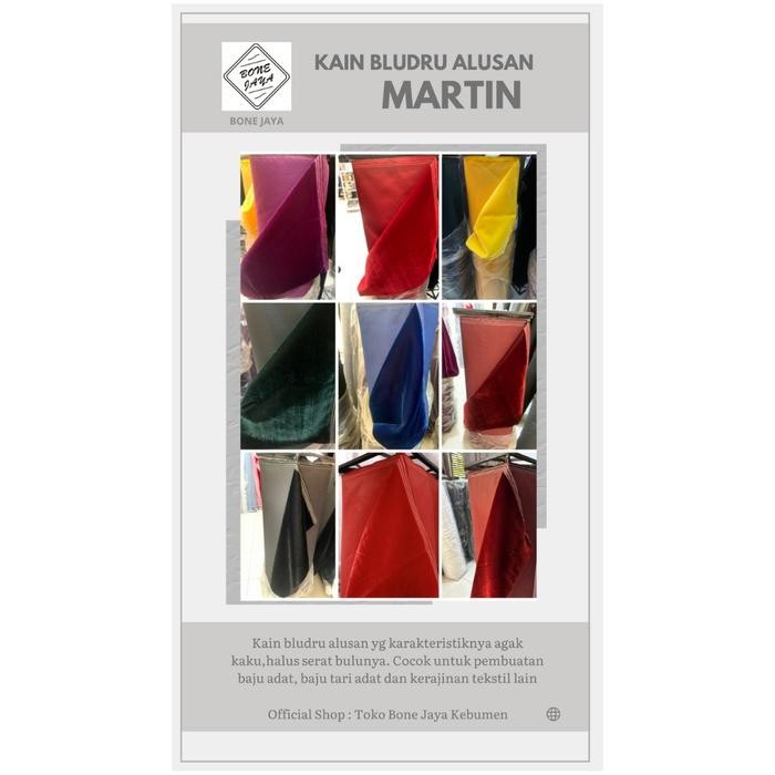

ORIGINAL Kain Bludru Eceran Martin Velvet Superfine Quality Cocok Untuk Produksi Baju Adat READY