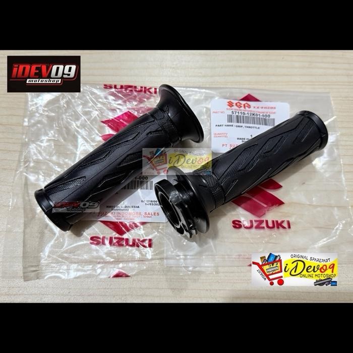 Grip Handgrip Throttle Karet Stang Kanan Kiri Satria Fu Fi Injeksi Original SGP