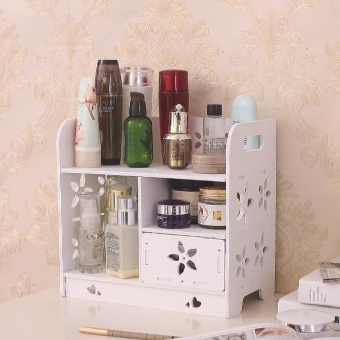 Rak Kosmetik Parfum Aksesoris, Rak Dinding Vintage, Tempat Make Up