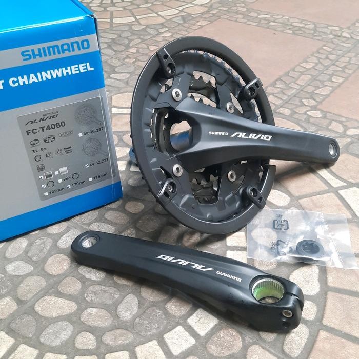 CRANK GIR SHIMANO ALIVIO T4060 44T HOLLOWTECH 2 170mm sparepart sepeda termurah