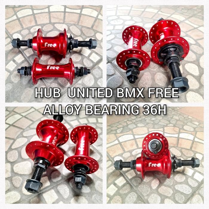 HUB FREE HUB - NAP SEPEDA BMX UNITED FREE ALLOY BEARING 36H sparepart sepeda termurah