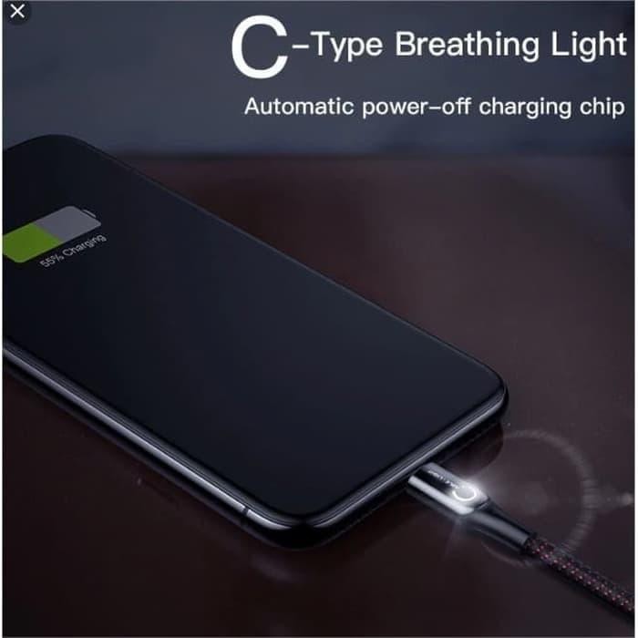 KABEL DATA TYPE-C BASEUS AUTOMATIC POWER-OFF 1M 2.4A