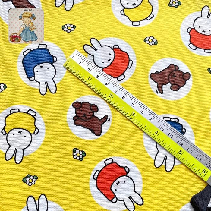 

Fabric kain character miffy mase in Japan cotton premium character or