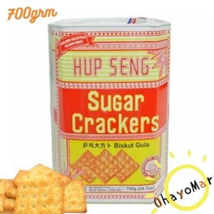 

Hup Seng Sugar Crackers Kaleng / Biskuit Hupseng Gula Kaleng 700Grm