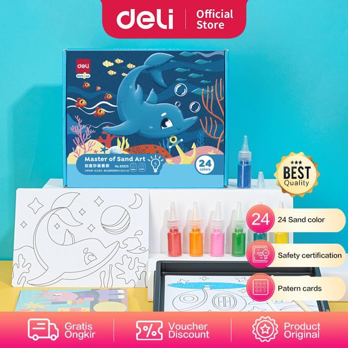 

Deli Sand Painting / Lukisan Pasir Warna Warni 24warna+18gambar 83625
