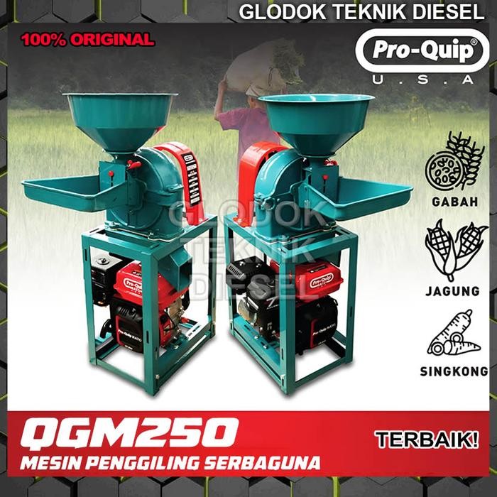 Terlaris Mesin Penggiling Giling Jagung Gabah Serbaguna Qgm250 Qgm 250 Proquip
