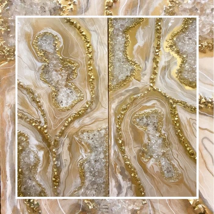 Resin Geode Wall Art