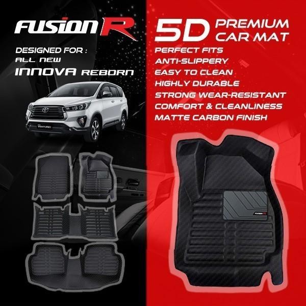Fusion R Karpet Mobil 5D Innova Reborn / Premium Car Carpet Carbon