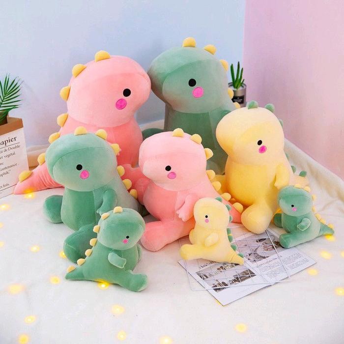 Boneka Lucu DINOSAURUS Halus dan Lembut ber SNI Dolls Mainan Hadiah Anak Toys boneka dino kkv