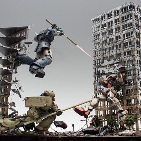 diorama gundam mg diorama