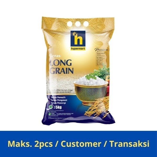 

HYPERMART BERAS PREMIUM LONG GRAIN 5 KG - FOOD STATION