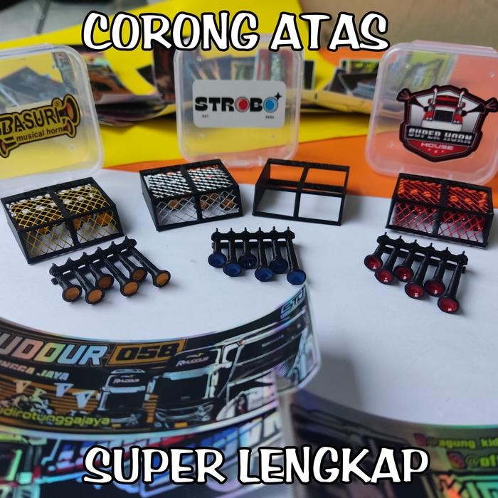 Corong Atas Basuri Miniatur Bus mini Super Lengkap